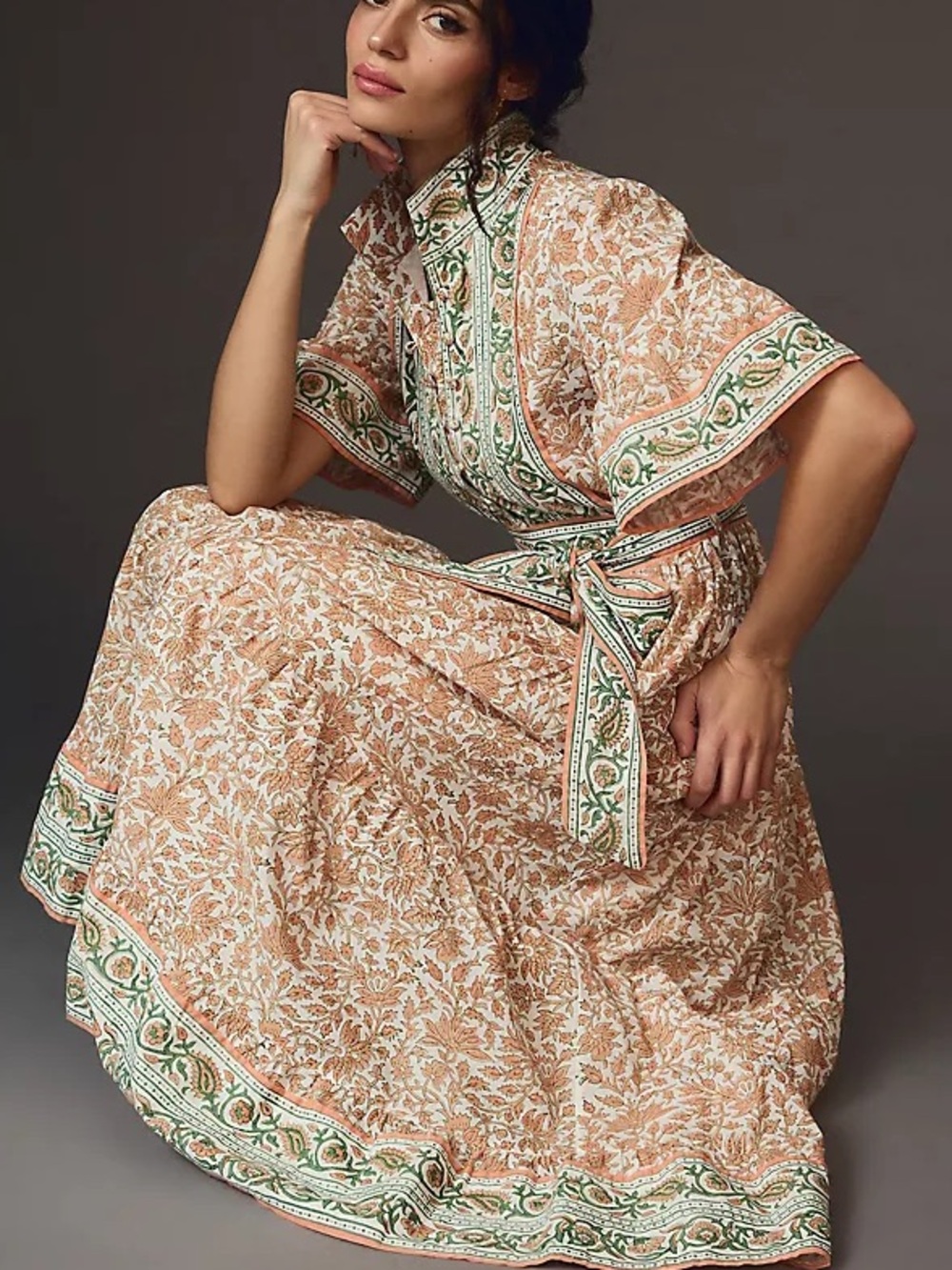 Sue Sartor Hamilton Kaftan dress 1X - Picture 10 of 11
